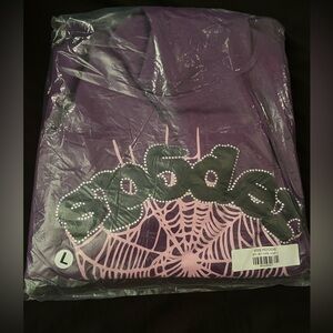 Sp5der web hoodie “purple” Brand new still sealed 85$ size L